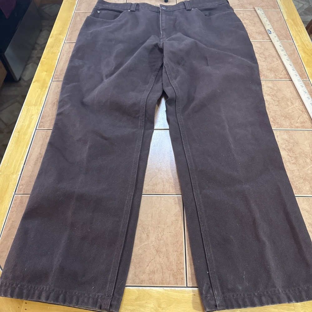 Duluth 86125 Firehose Relaxed Brown Heavyweight  Canvas  Mens Jeans‎ Sz 40 x 32